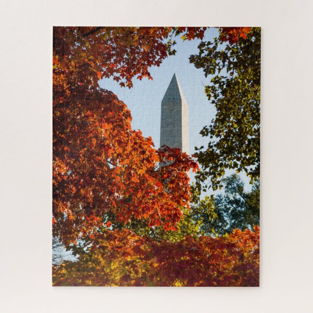 Puzzle Les monuments | Washington Monument en automne (Vertical)