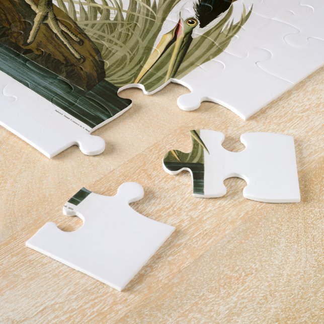 Puzzle Les oiseaux de John Audubon de héron de grand bleu (Côté)