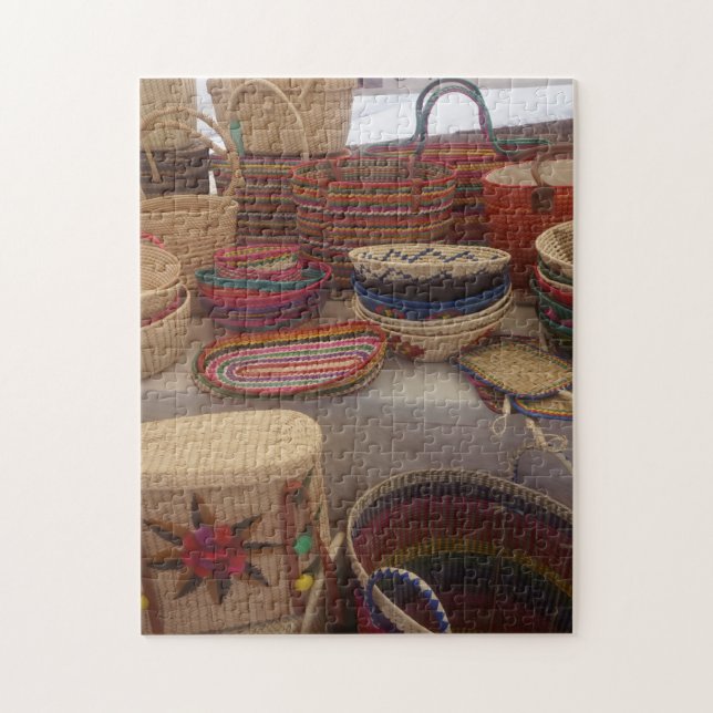 Puzzle Les paniers mexicains au marché (Vertical)