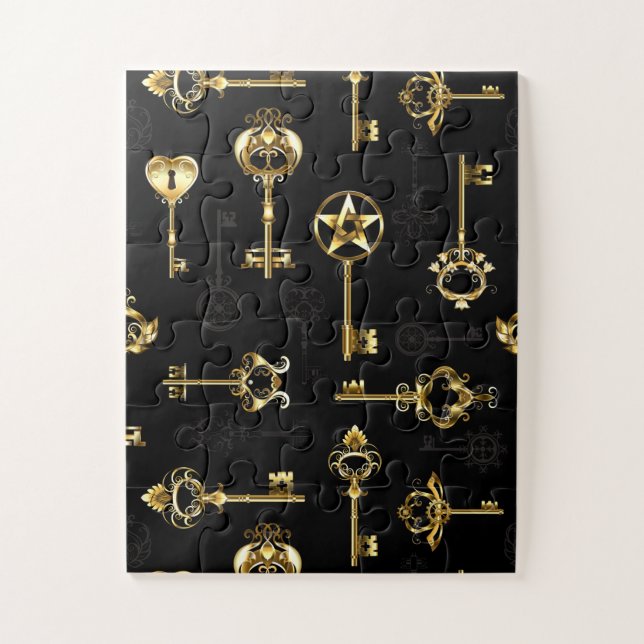 Puzzle Les Patters de Seamless avec Golden Keys (Vertical)