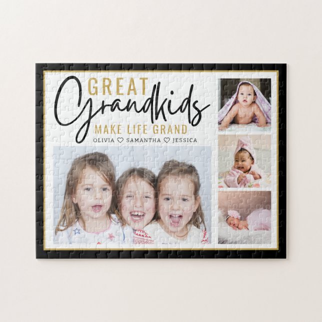 Puzzle Les petits-enfants font la vie de grands-parents 4 (Horizontal)