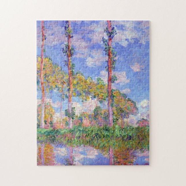 Puzzle Les peupliers au soleil, Monet (Vertical)