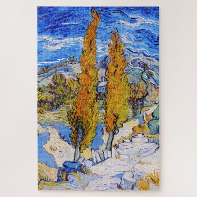 Puzzle Les peupliers de Saint-Rémy, Van Gogh (Vertical)