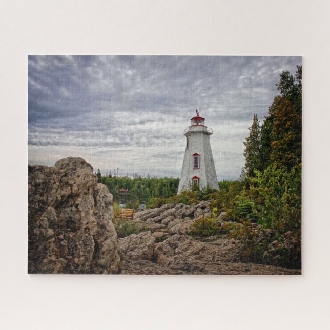 Puzzle Les phares | Big Tub Harbour Tobermory Ontario (Horizontal)
