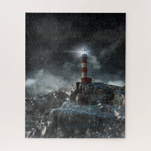 Puzzle Les phares   Phare dans la tempête