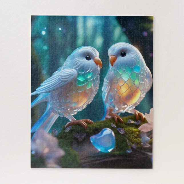 Puzzle Les plus beaux lovebirds du monde sont ceux-ci (Vertical)