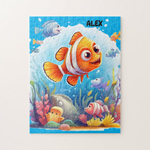 PUZZLE LES POISSONS COLORÉS