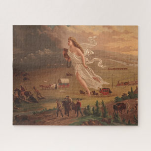 Puzzle Les progrès américains, John Gast 1872