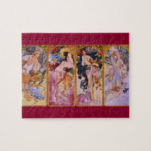 Puzzle Les Quatre Saisons Art Nouveau