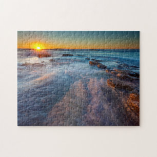 Puzzle Les rayons du soleil illuminent l'océan Pacifique