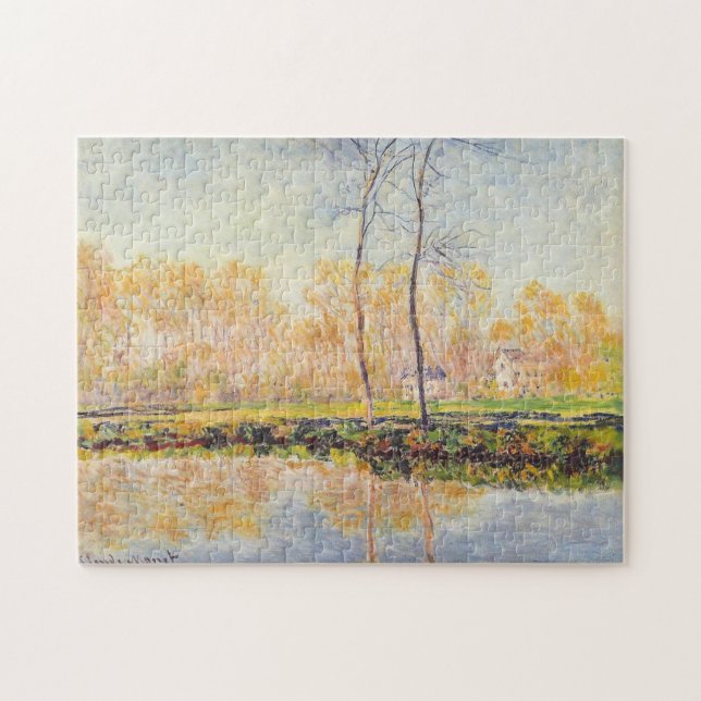 Puzzle Les rives de la rivière Epte à Giverny Monet (Horizontal)