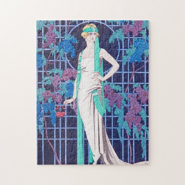 Puzzle Les roses et l'art déco de nuit (Vertical)