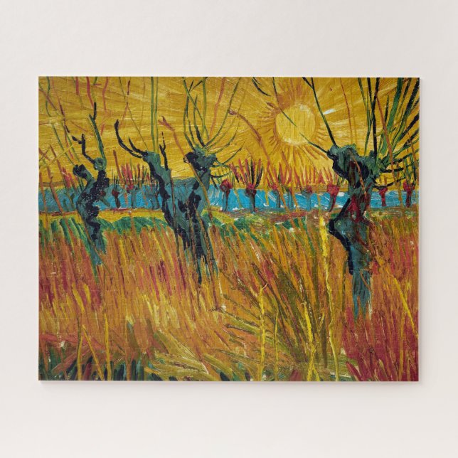 Puzzle Les saules au coucher du soleil | Van Gogh | (Horizontal)