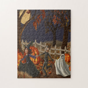 Puzzle Les sorcières d'Halloween Ghouls et fantômes Oh My