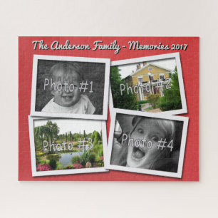 Puzzle Les souvenirs de famille 4 photos faites sur