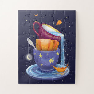 Puzzle Les Teacups tombent dans le Whimsical