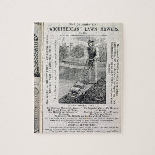 Puzzle Les tondeuses à gazon "d'Archimède" célébrées, du (Vertical)