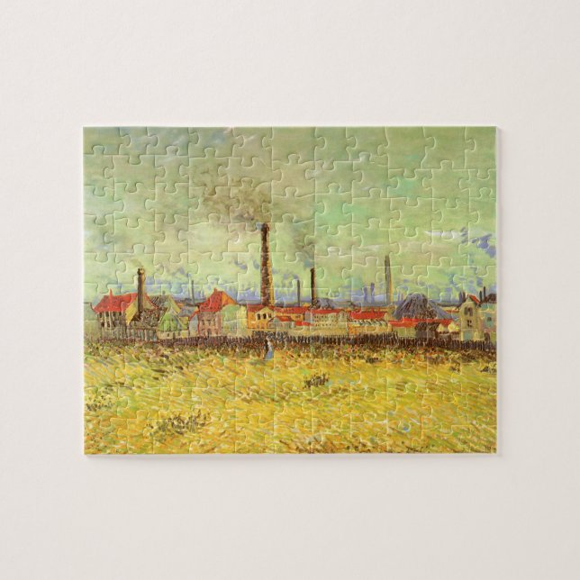 Puzzle Les usines à Asnieres par Vincent van Gogh (Horizontal)