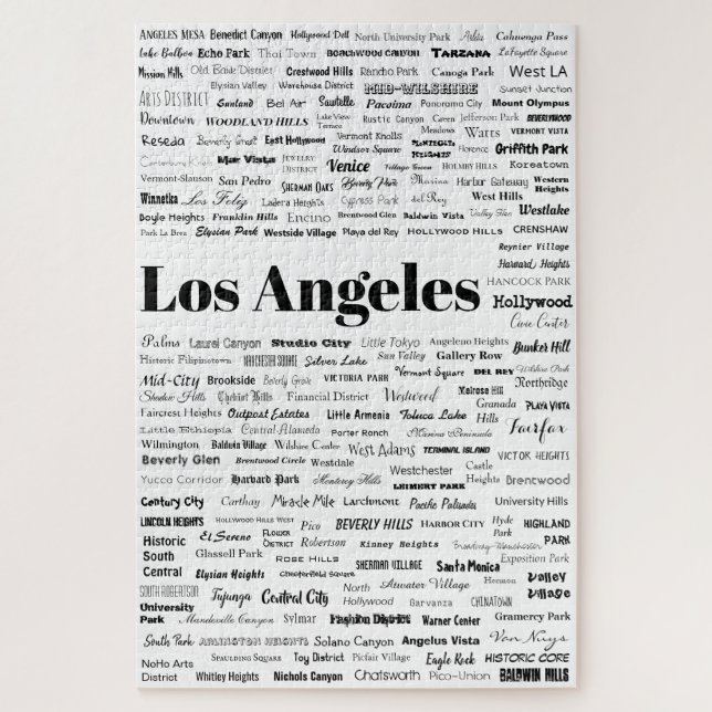 Puzzle Les voisins de Los Angeles reprennent le blanc (Vertical)