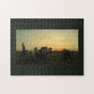 Puzzle Les Weeders - Jules Breton 1868 Peinture d'art