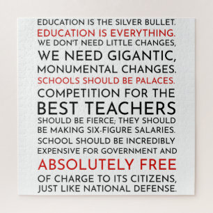 Puzzle L'escadre ouest Sam Seaborn Discours d'éducation 