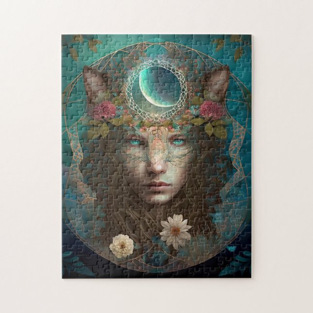 Puzzle L'Esprit Animal L'Art Imaginaire Mystique (Vertical)