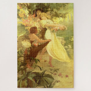 Puzzle L'Esprit du Printemps d'Alphonse Mucha