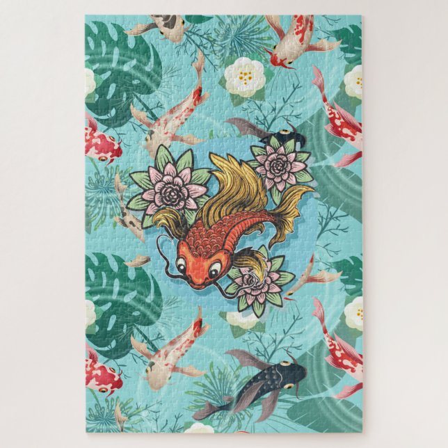 Puzzle L'étang de Koi (Vertical)