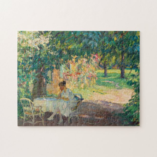 Puzzle L'été dans le jardin | Edward Cucuel (Horizontal)