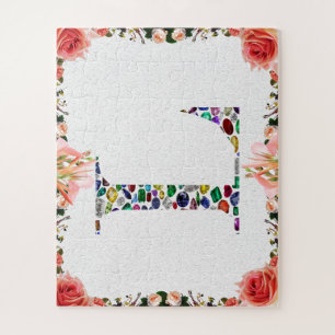 Puzzle Letter L monogram