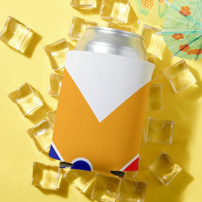 Puzzle Letter X Monogram Can Cooler (In Situ Summer)