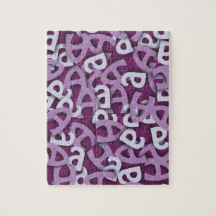 Puzzle Lettre A violet