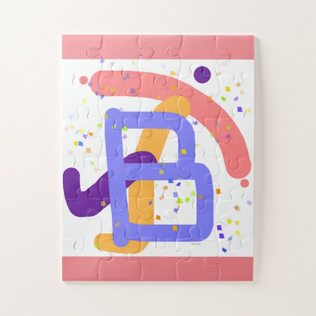 PUZZLE LETTRE ALPHABET B (Vertical)