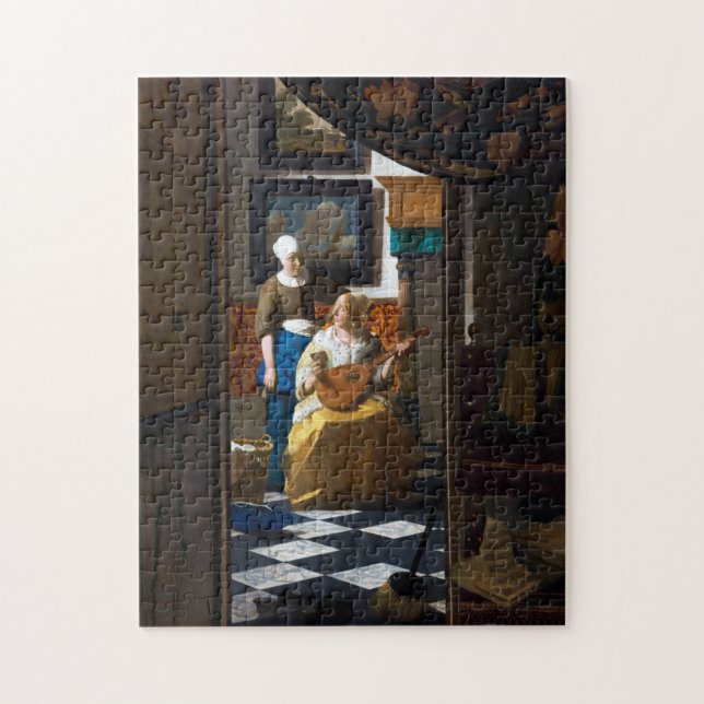 Puzzle Lettre d'amour, Johannes Vermeer (Vertical)