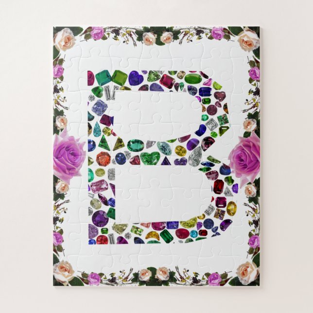 PUZZLE LETTRE INITIALE MONOGRAPHIQUE B (Vertical)