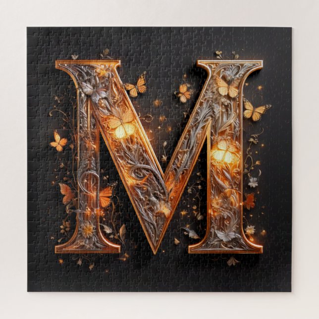 Puzzle Lettre M (Vertical)