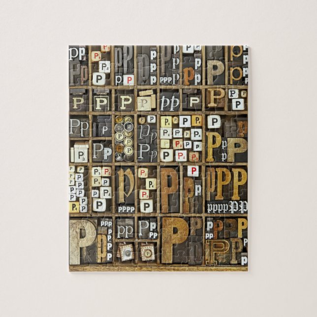 Puzzle Lettre P (Vertical)