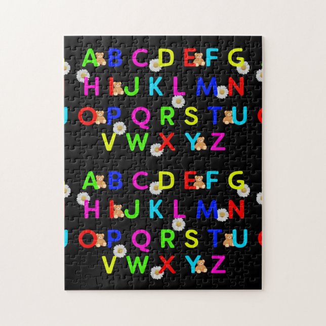 Puzzle Lettres alphabétiques d'ABC (Vertical)