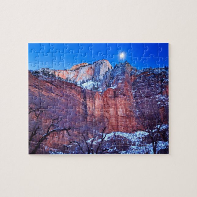 Puzzle Lever de la lune de parc national de Zion (Horizontal)