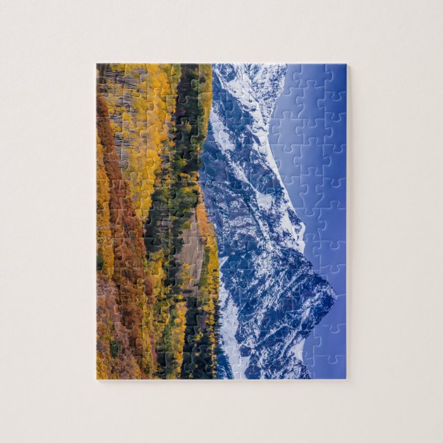 Puzzle Lever de soleil d'automne de chaîne de Sneffels - (Vertical)