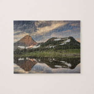 Puzzle Lever de soleil et reflet, Glacier National Park,