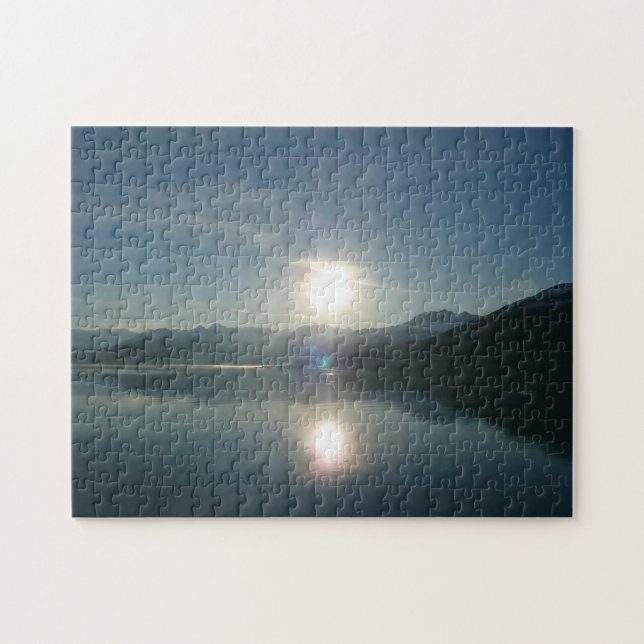 Puzzle Lever de soleil sur College Fjord Alaska Photograp (Horizontal)