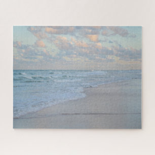 Puzzle Lever de soleil sur la plage, eau calme, artistiqu