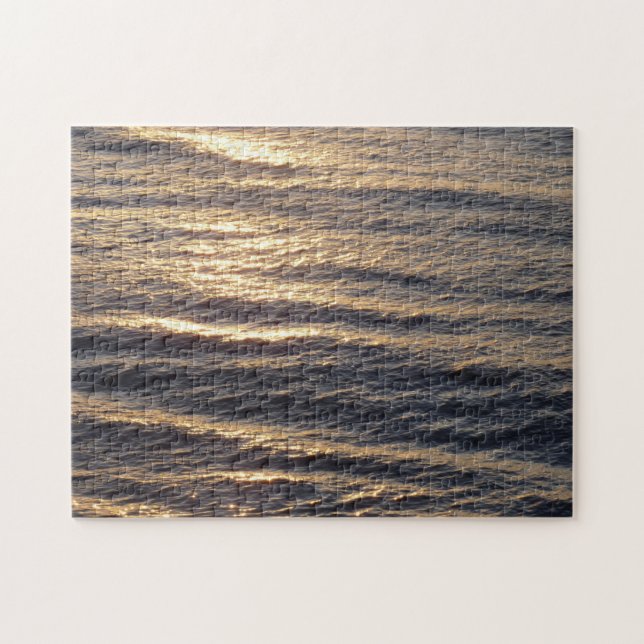 Puzzle Lever du soleil sur les eaux océaniques Calmer la  (Horizontal)