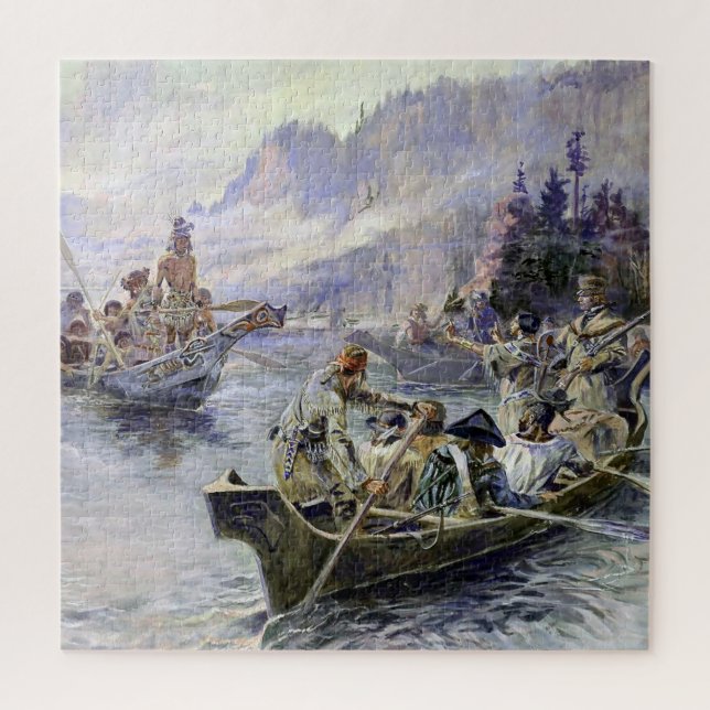 Puzzle "Lewis and Clark" de Charles M Russell (Vertical)