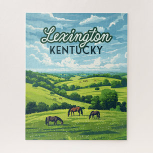 Puzzle Lexington Kentucky Horloges Bluegrass Fermes Vinta