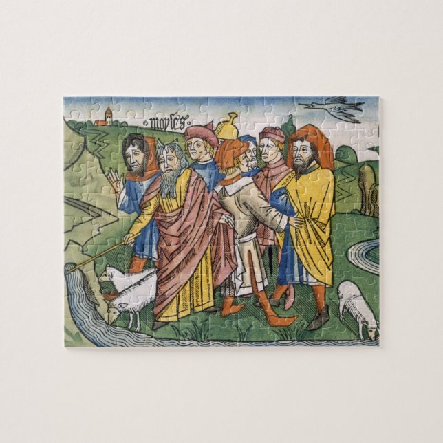 Puzzle L'exode 17 1-7 Moïse fait l'écoulement d'eau à (Horizontal)