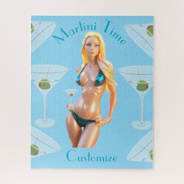 Puzzle l'heure du Martini Babe Bikini Thunder_Cove  (Vertical)