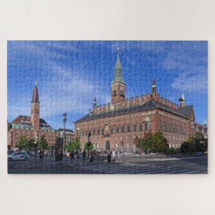 Puzzle L'Hôtel de Ville de Copenhague pendant une journée