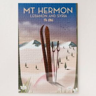 Puzzle Liban et Syrie Mt Hermon Ski